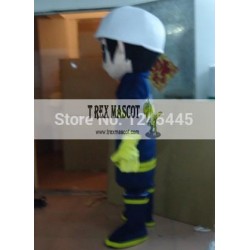 Adult Fireman Mascot Costume