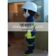 Adult Fireman Mascot Costume