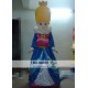 Queen With Yellow Hair Mascot Costume Adult Queen Mascot