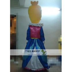 Queen With Yellow Hair Mascot Costume Adult Queen Mascot