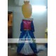 Queen With Yellow Hair Mascot Costume Adult Queen Mascot