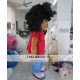 Boy With Afro Hair Mascot Costume For Adults Boy Mascot