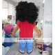 Boy With Afro Hair Mascot Costume For Adults Boy Mascot