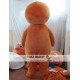 Christmas Mascot Adult Gingerbread Man Mascot Costume