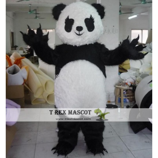 Furry Panda Mascot Costume Adult Panda Mascot