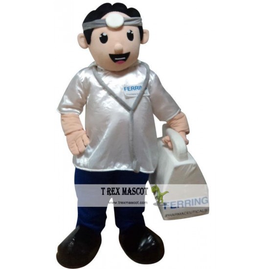 Costume Doctor Mascot Costume For Adult