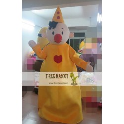 Clown In Yellow Mascot Costume For Adults Clown Mascot