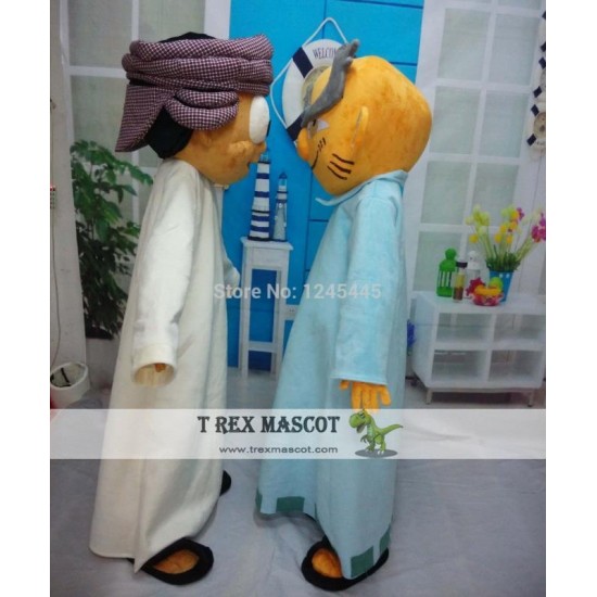 Adult Arab Boy Mascot Costume The Saudi Arabian Costume