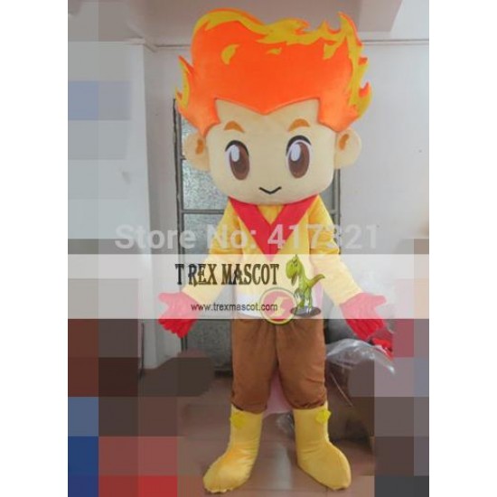 Energetic Boy Mascot Costume For Adults Boy Mascot