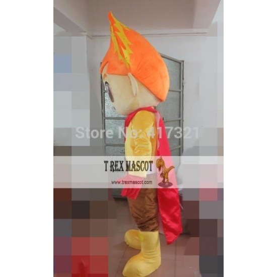 Energetic Boy Mascot Costume For Adults Boy Mascot