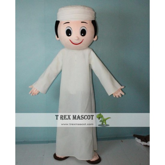 Arab Boy Mascot Costume Easy Wearing Arab Boy Mascot Costume