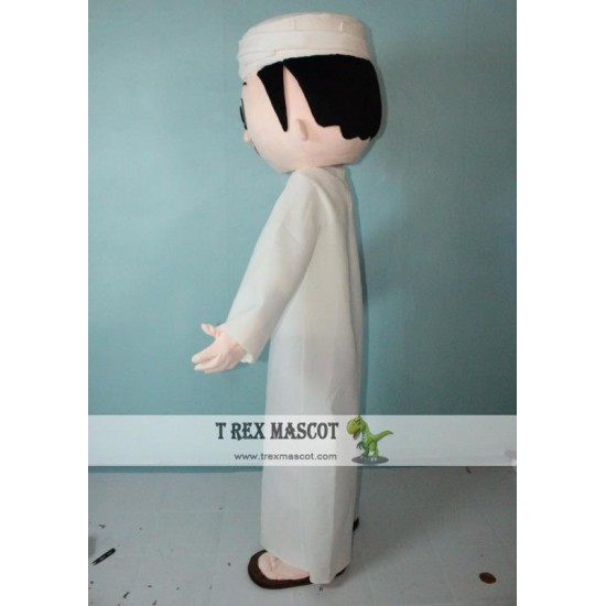 Arab Boy Mascot Costume Easy Wearing Arab Boy Mascot Costume