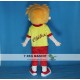 Yellow Hair Boy Mascot Costume Adult Boy Costume