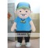 Fat Boy Mascot Costume Adult Blue Shirt Boy Costume