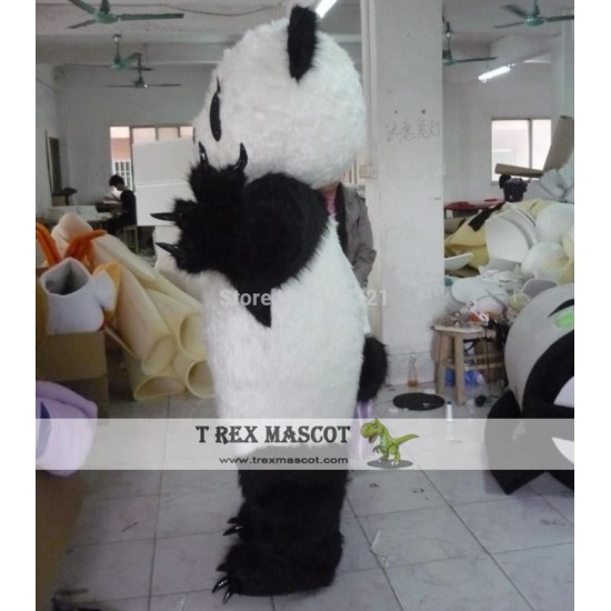 Furry Panda Mascot Costume Adult Panda Mascot