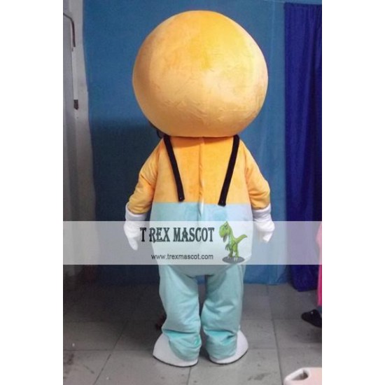 Laughing Boy Mascot Costume Adult Happy Face Mascot Costumes Big Smile Mascot Costume