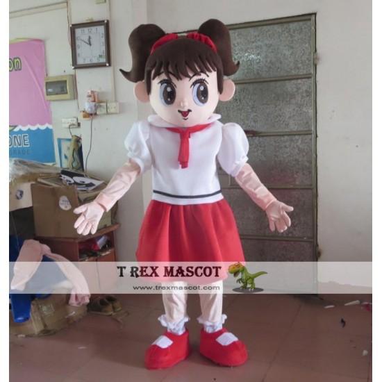 Professional Mascot Costume Little Girl Mascot Costume School Girl Mascot For Adult