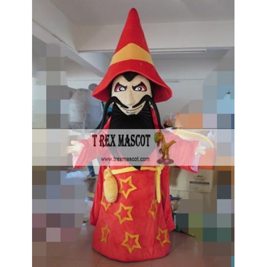 Mysterious Sorcerer Mascot Costume Sorcerer Mascot Wizard Mascot