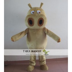 Adult Brown Hippo Mascot Costume