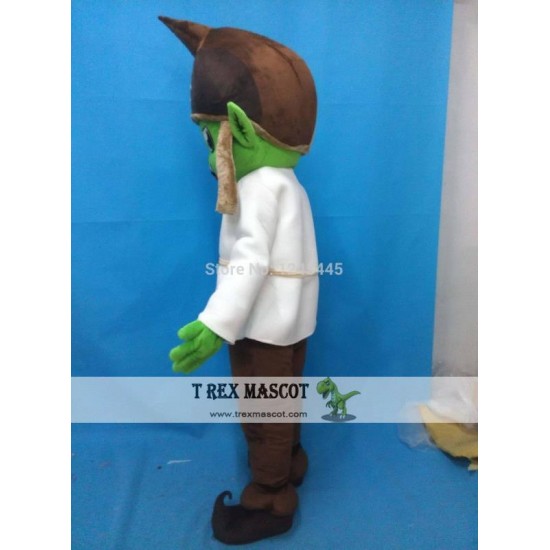 Plush Green Witch Elf Mascot Costume