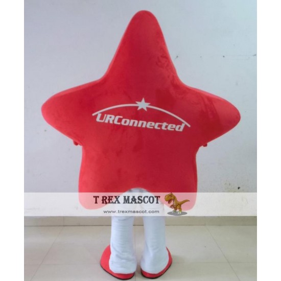 Red Star Mascot Costume For Adult