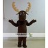 Adult Brown Moose Mascot Costume