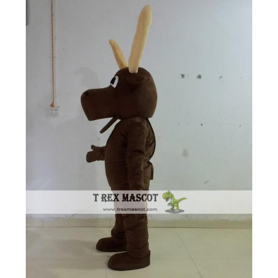 Adult Brown Moose Mascot Costume