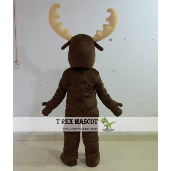 Adult Brown Moose Mascot Costume