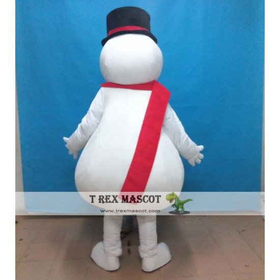 Adult Snowman Mascot Costume