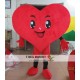 Adult Red Heart Mascot Costume