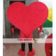 Adult Red Heart Mascot Costume