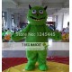 Adult Handmade Green Monster Mascot Costume With Long Tail