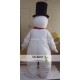 Black Hat Adult Snowman Mascot Costume