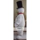 Black Hat Adult Snowman Mascot Costume