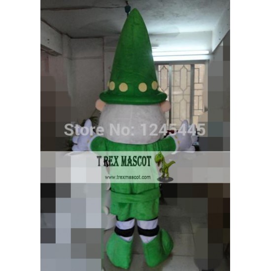 Green Santa Claus Mascot Costume For Adult