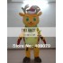 Adult Christmas Reindeer Mascot Costume