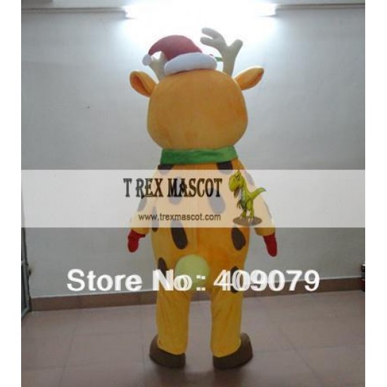 Adult Christmas Reindeer Mascot Costume