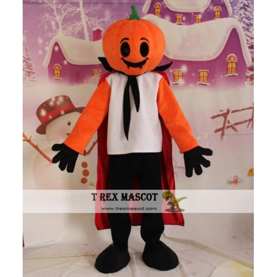 Adult Halloween Pumpkin Mascot Costume