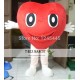 Happy Heart Costume Red Heart Mascot Costume For Adult