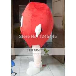 Happy Heart Costume Red Heart Mascot Costume For Adult