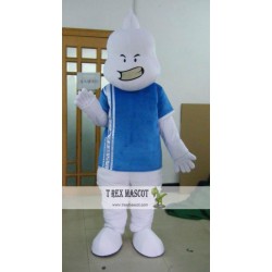 Halloween Mascot Costume Adult White Ghost Mascot Costume