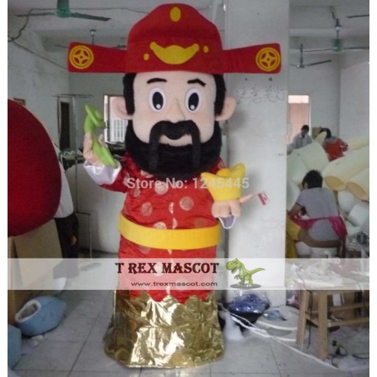 The God Of Fortune Holiday Costume The God Of Fortune Mascot Costume