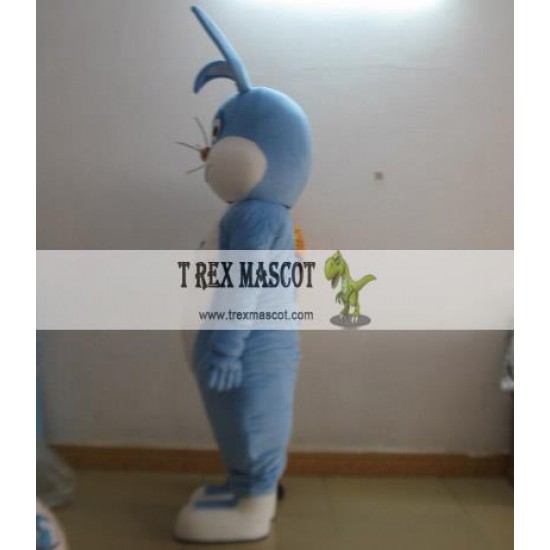 Blue Easter Bunny Mascot Costume Adult Bunny Mascot Costume