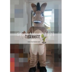 Brown Donkey Mascot Costume Adult Donkey Mascot