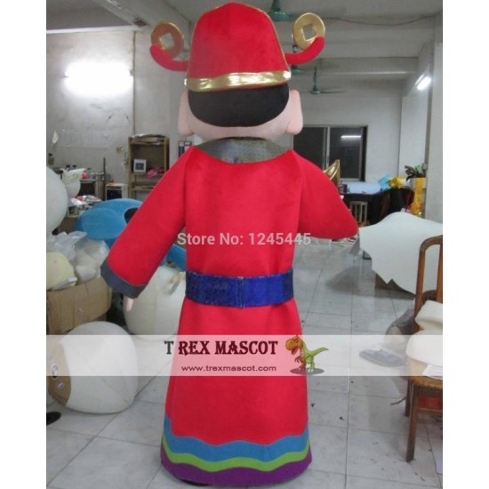 The God Of Wealth Mascot Costume Adult The God Of Fortune Costume