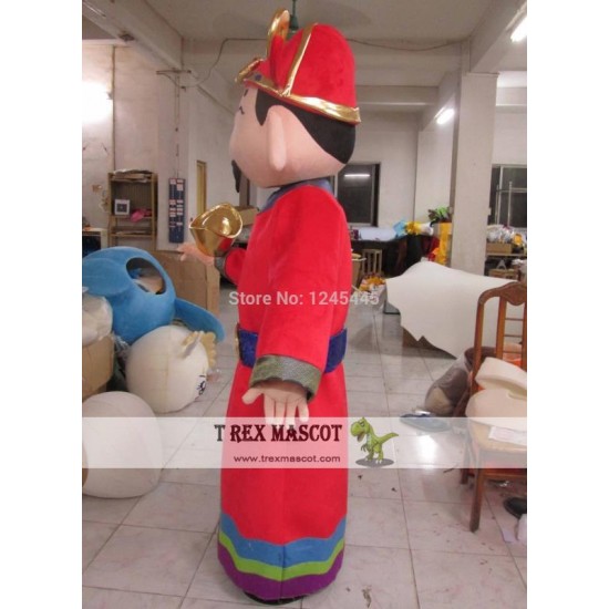 The God Of Wealth Mascot Costume Adult The God Of Fortune Costume