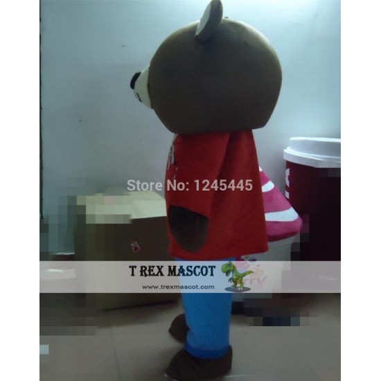 Big Head Bear Mascot Costume For Adults