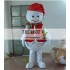 Christmas Snowman With Dimples Mascot Costume Adult Snowman Costume