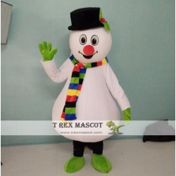 Red Nose Snowman Costumes For Adults Snowman Mascot Costume