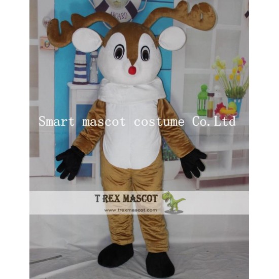 Christmas Reindeer Mascot Costume Adult Funny Deer Costume